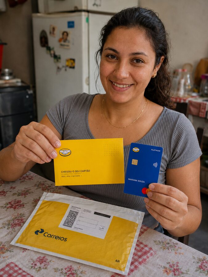 MARIANA SOUZA recebeu o cartão