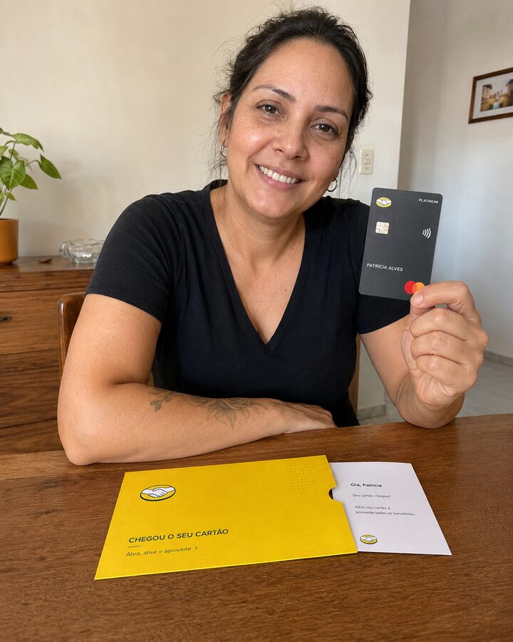 PATRÍCIA ALVES recebeu o cartão